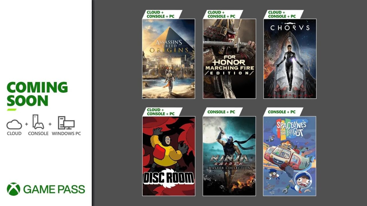 Assassin's Creed Origins y la colección de Ninja Gaiden encabezan los títulos de Game Pass en junio
