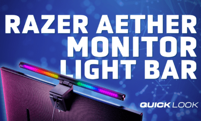 La barra de luces para monitor Razer Aether aporta aún más RGB a tu configuración