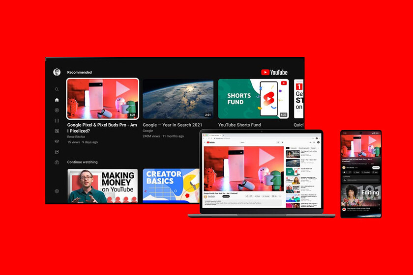 YouTube se renueva con un nuevo tema mucho más oscuro con "Ambilight" y reproductor mejorado