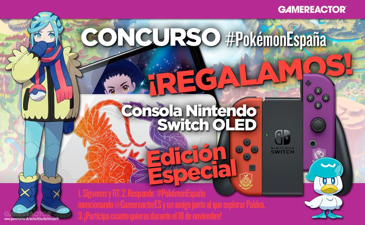 ¡Regalamos una Nintendo Switch OLED de Pokémon Púrpura y Escarlata!